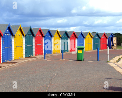 Beach Huts, Dawlish Warren, Devon Stock Photo