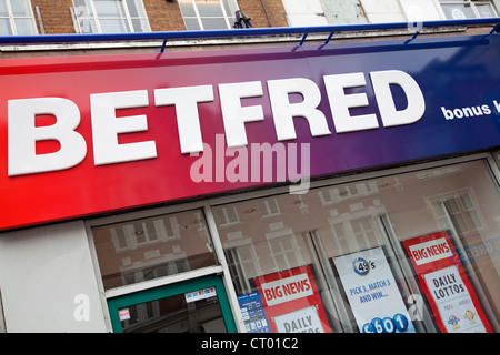 Betfred Betting Shop Store in London UK Stock Photo