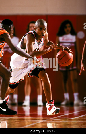 Black teen basketball players boys and girl age 15 standing for gym ...