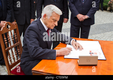 Jerzy Buzek - Polish Politician ( 2009 - 2012 President of the European Parliament). Stock Photo