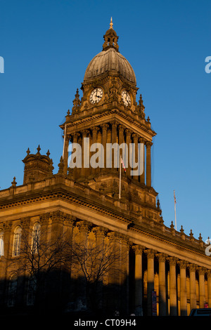 Leeds Town Hall, The Headrow Leeds; built between 1853 & 1858. Stock Photo