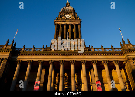 Leeds Town Hall, The Headrow Leeds; built between 1853 & 1858. Stock Photo