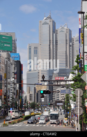 street scene Shinjuku Tokyo Japan Asia Stock Photo