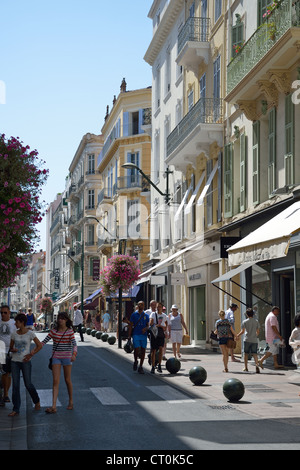 Rue d'Antibes (shopping street), Cannes, Côte d'Azur, Alpes-Maritimes, Provence-Alpes-Côte d'Azur, France Stock Photo