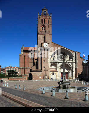 France, Midi-Pyrénées, Toulouse, Cathédrale St-Étienne, Stock Photo