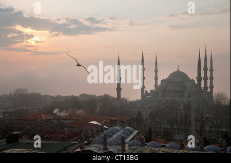 Aerial view of Istanbul at dawn Stock Photo