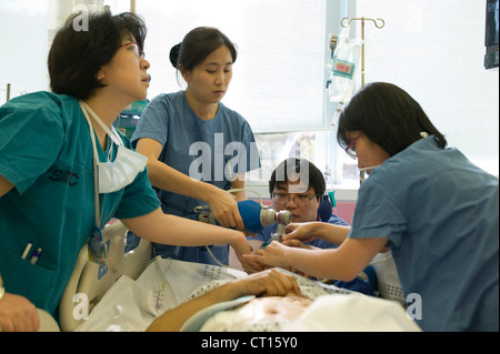 anesthetic machine, saving a patients life Stock Photo