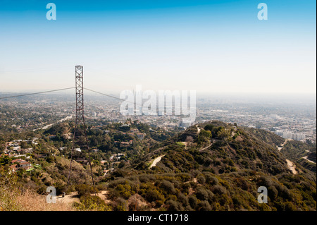 Aerial view of Los Angeles Stock Photo