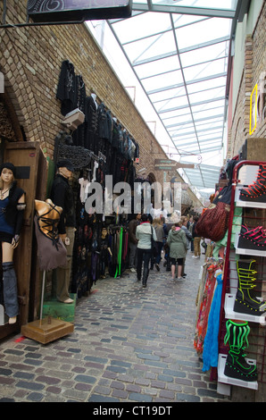 Shoppers in the stables at Camden Market Stock Photo