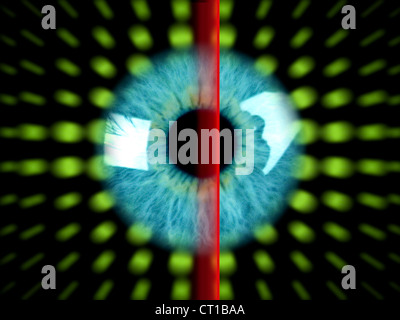 Irisscan - Biometrie Stock Photo