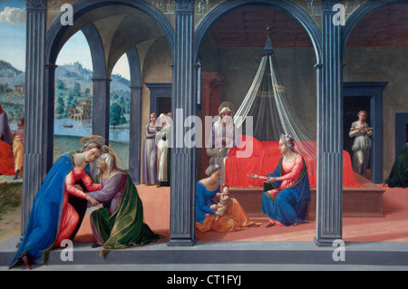 Scenes from the Life of Saint John the Baptist 1506 Francesco Granacci Francesco di Andrea di Marco  Italy Italian Stock Photo