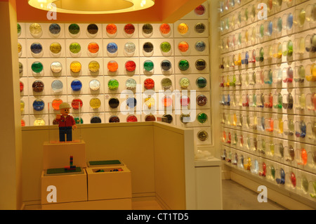 The Lego shop on Stroget street, Copenhagen, Denmark.