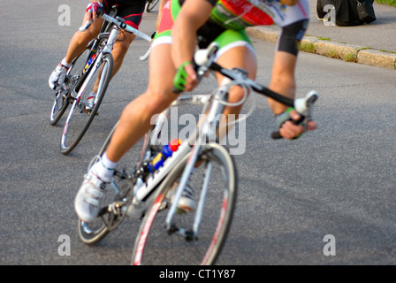 Two racing cyclists Stock Photo - Alamy