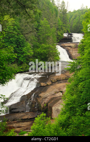 Triple Falls in Dupont State Forest in North Carolina, U.S.A Stock ...