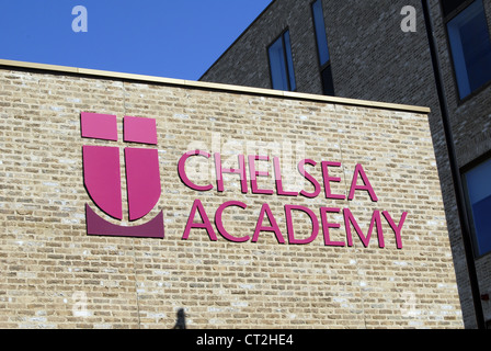 Chelsea Academy Sign Stock Photo