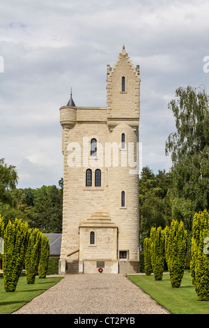 Ulster Memorial Tower dedicated to the 36th (Ulster) Division, Thiepval, Somme, Picardy, France Stock Photo