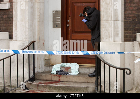 stabbing luton covered blood steps centre town after alamy
