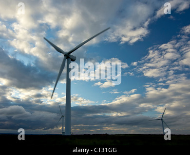 Wind turbine near Harrogate in North Yorkshire Stock Photo