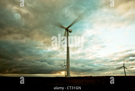 Wind turbine near Harrogate in North Yorkshire Stock Photo