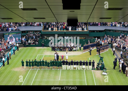 Wimbledon final Federer Stock Photo: 107776875 - Alamy