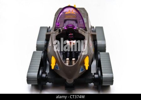 Starcom vintage space toy, land vehicle similar to a tank. Stock Photo