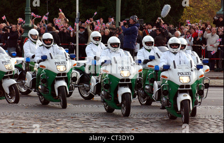 berlin police motorcycle germany alamy squad state during visit