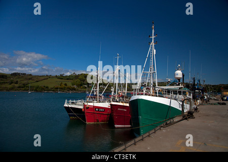 Fishing Trawlers, Union Hall Harbour west Cork, ireland Stock Photo
