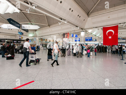 Ataturk international airport in Istanbul Turkey Stock Photo