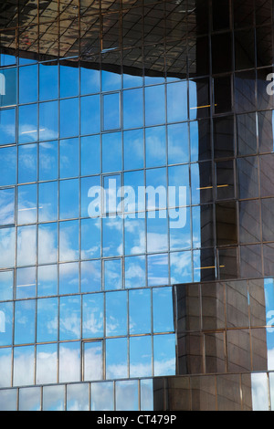 Reflections in the glass windows of No1 Tower Bridge building. London 2012 Stock Photo
