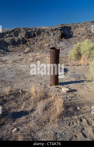 The site of Lakeview Gusher #1, the world's largest accidental oil spill. Stock Photo