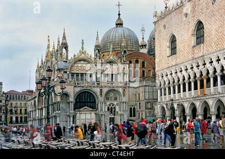 St Mark's square,Doges Palace & Basiica,Venice Stock Photo