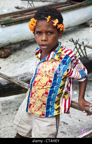  Indonesia  Papua  New Guinea Bonarua Village Young girl 