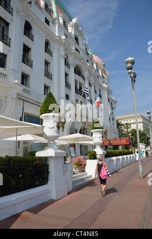 Le Negresco Hotel, Promenade des Anglais, Nice, Côte d'Azur, Alpes-Maritimes, Provence-Alpes-Côte d'Azur, France Stock Photo