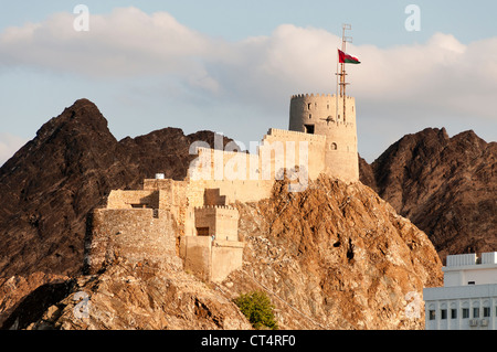 Elk207-1190 Oman, Muscat, Muttrah, Fort 16th c Stock Photo