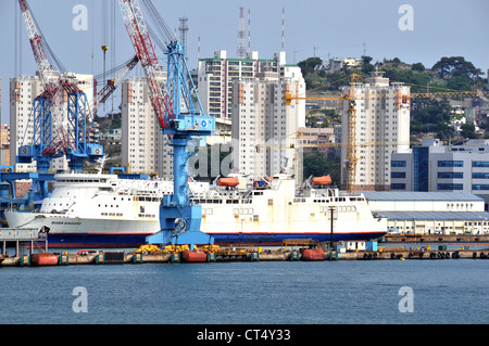 shipyard Busan South Korea Asia Stock Photo