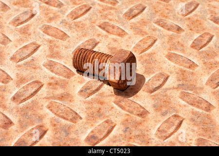 abstract, attach, background, bolt, component, diminishing, fasten, grate, grid, grunge, grungy, hardware, hexagonal, iron, loos Stock Photo