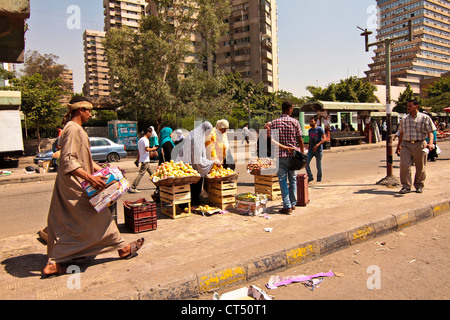 Street market in Abassyia Cairo Stock Photo