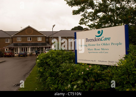 General view of Brendon Care residential nursing home for the elderly, Alton, Hampshire, UK.