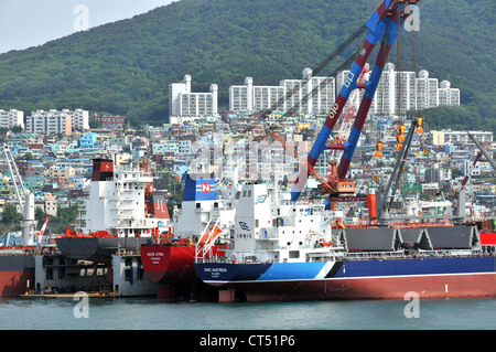 shipyard Busan South Korea Asia Stock Photo