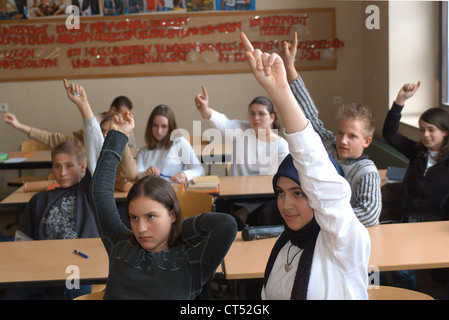 Lesson in a secondary school Stock Photo