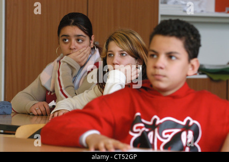 Lesson in a secondary school Stock Photo