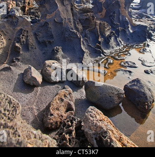 Old Volvanic Rocks Porous grey volcanic rock. Lava stone, pumice stone, or volcanic pumice ...
