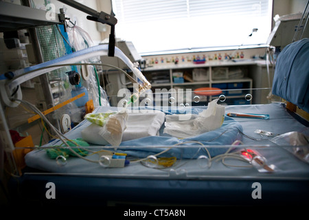 RESUSCITATION NEWBORN BABY Stock Photo