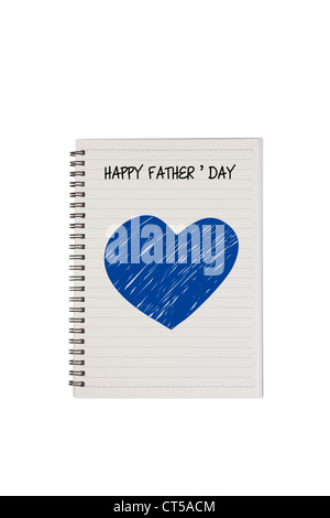 Happy father's day note Stock Photo