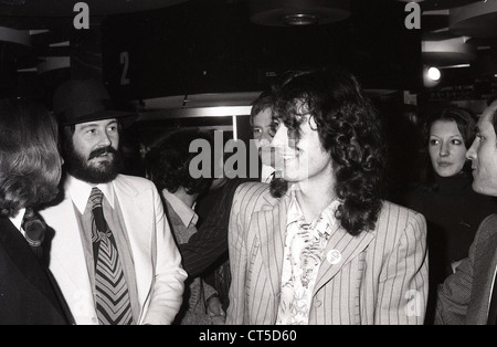 009535 - Led Zeppelin at the UK Premiere of The Song Remains The Same at Warner West End Cinema, London on 4th November 1976 Stock Photo