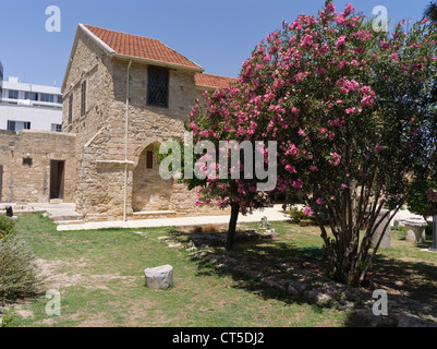 dh Larnaka fort LARNACA CYPRUS Building Local Mediaeval Museum courtyard greek castle island attractions Stock Photo