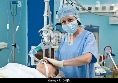 GENERAL ANESTHESIA Stock Photo