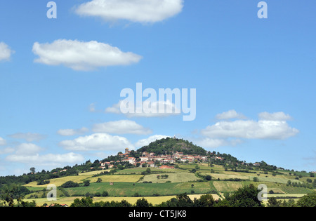 Usson village Puy de Dome Auvergne France Stock Photo