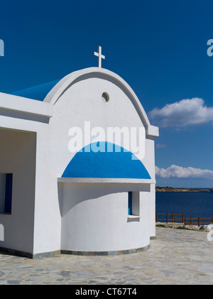 dh Cape greco National Park CAPE GREKO CYPRUS Agioi Anargyroi chapel above Konnos Bay greece island greek church chapels Stock Photo