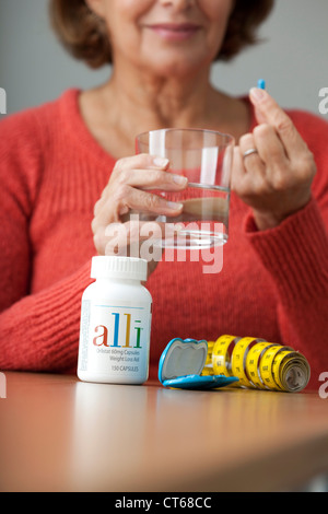 OBESITY TREATMENT ELDERLY PERSON Stock Photo